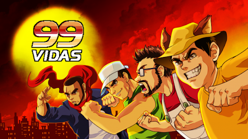 Meta a porrada em geral no brasileiríssimo 99Vidas: O Jogo